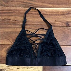 Urban Outfitters Black Strappy Lace Bralette